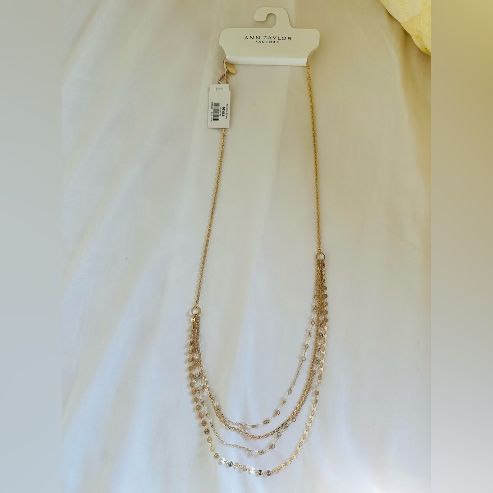 Ann Taylor Multi Layered Long Necklace